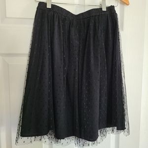 NWT REDValentino Point D'Esprit tulle skirt with elastic waistband